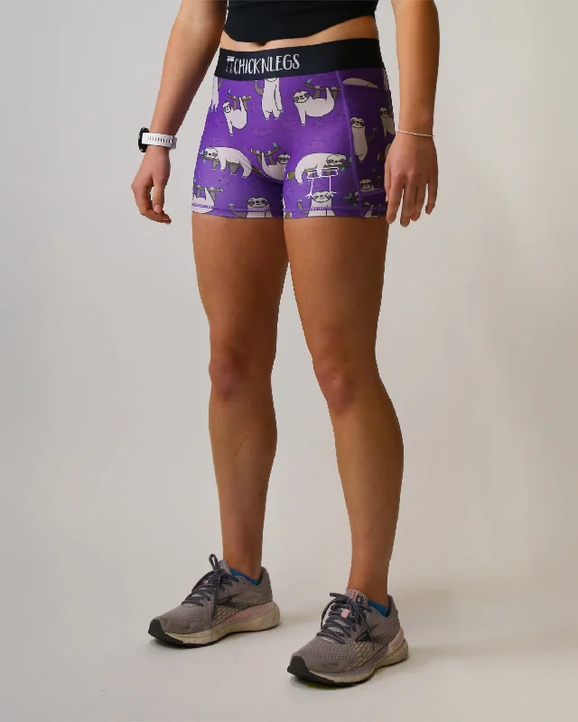 Plus-Size Women's Clothing Women's Sloths 3" Compression Shorts