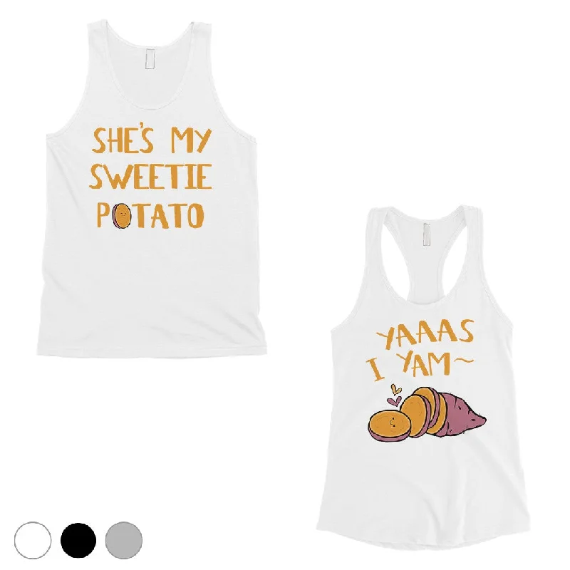 Women's Clothes And Apparel Sweet Potato Yam Matching Couple Tank Tops Funny Anniversary Gift