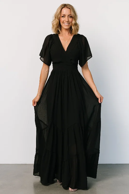 Women's Evening Attire Katherine Maxi Dress | Black