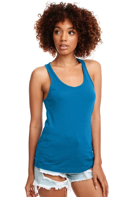 Classy Style Discounts Next Level Womens Ideal Jersey Tank Top - Turquoise Blue