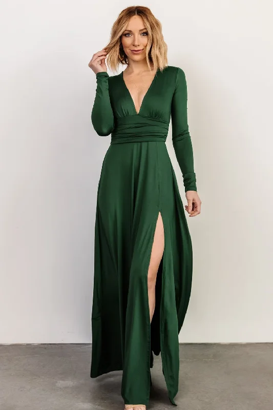 Ride The Style Wave Arianna Maxi Dress | Hunter Green