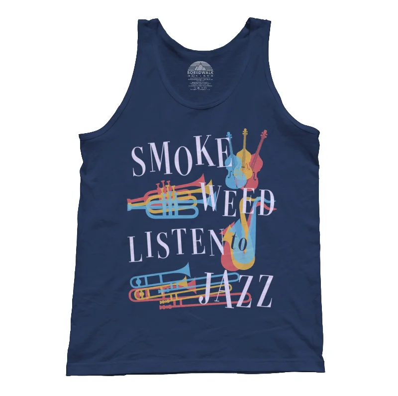 Women's Elegant Garments Unisex Smoke Weed Listen to Jazz Tank Top