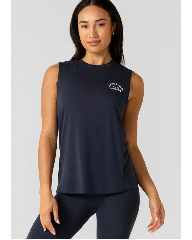 Limited Stock, Big Discounts Lorna Jane Lotus Muscle Tank - Imperial Blue