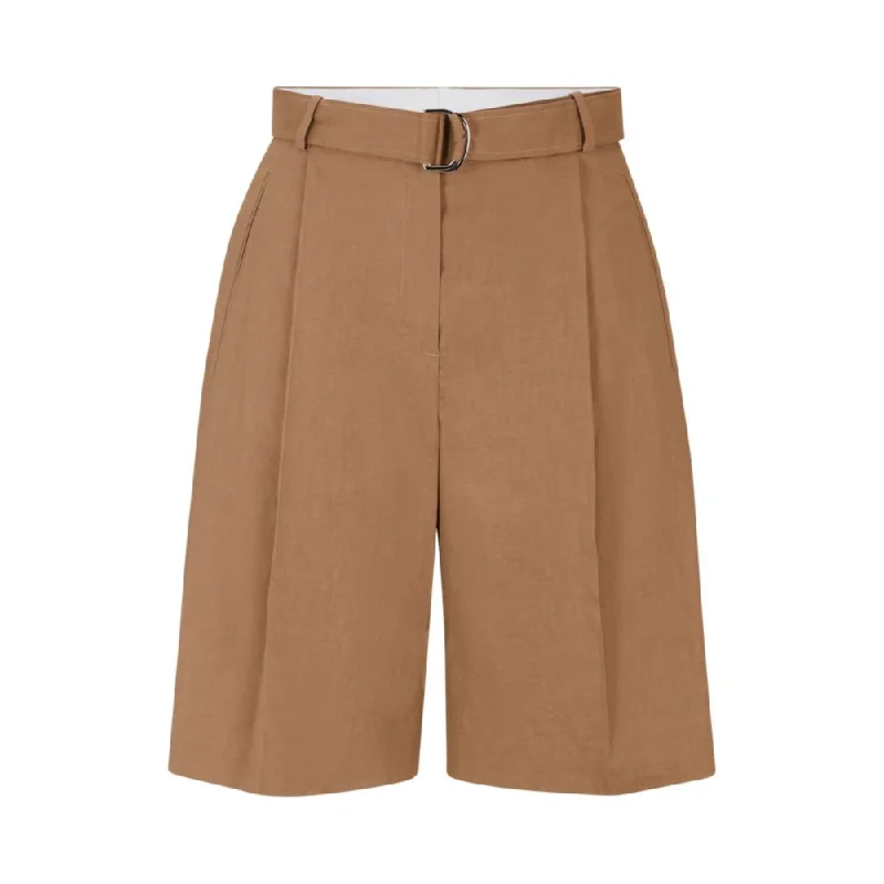 Break Fashion Norms Relaxed-fit shorts in a stretch linen blend