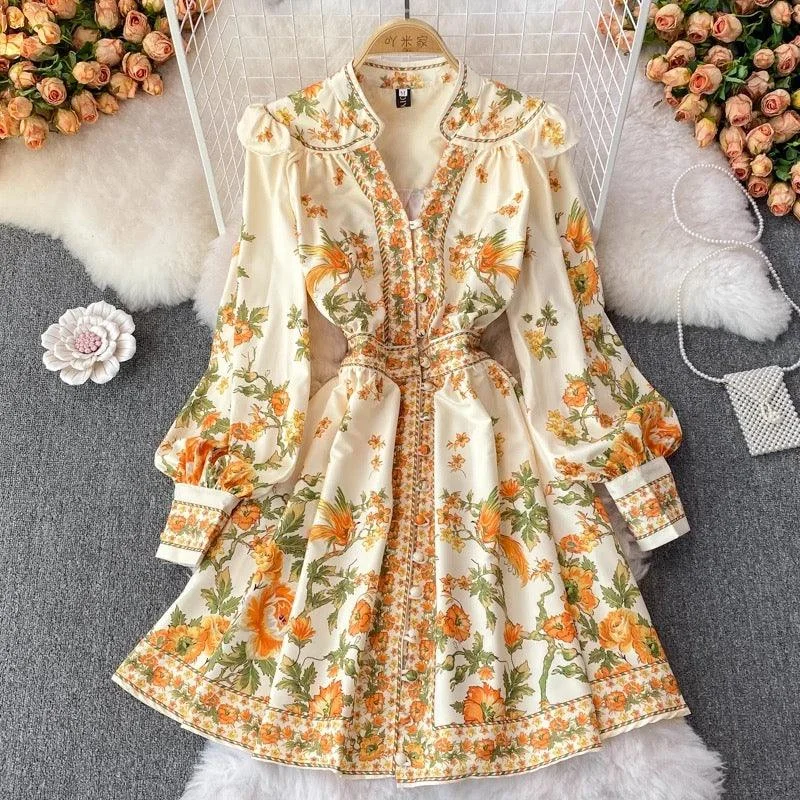 Treat Yourself To Amazing Discounts Sunshine Summer Vintage Dress in Yellow